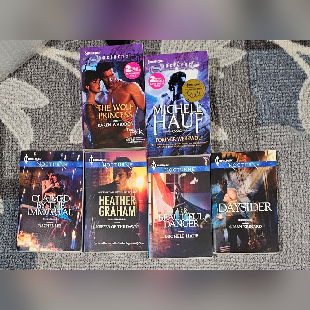 6 Harlequin Nocturne Paperback‎ Novels